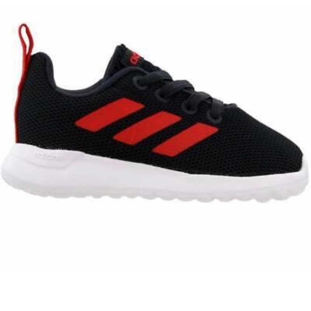Adidas Kids Unisex Black & Red Lite Racer CLN